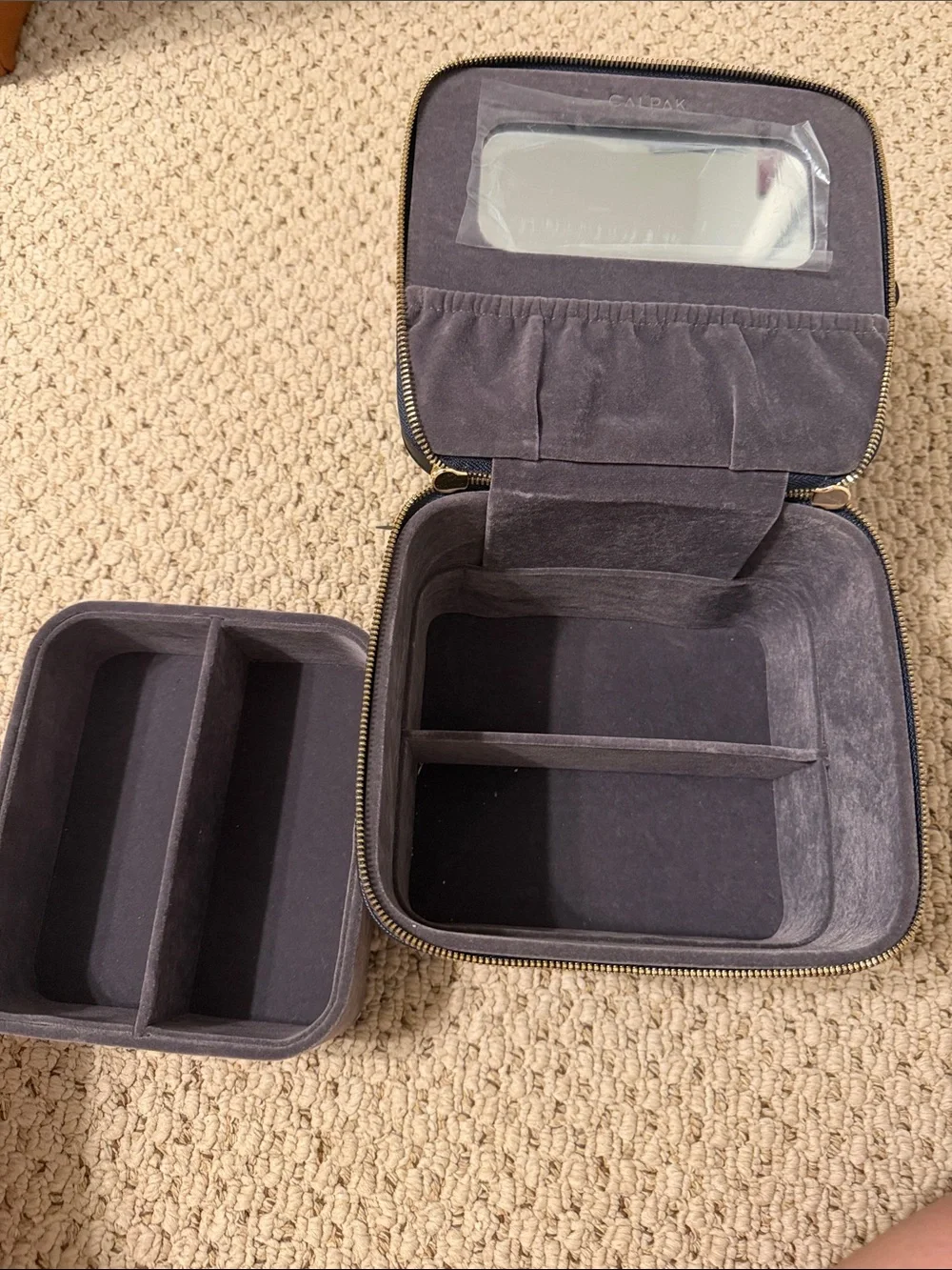 Calpak Navy Blue Sunglasses Case